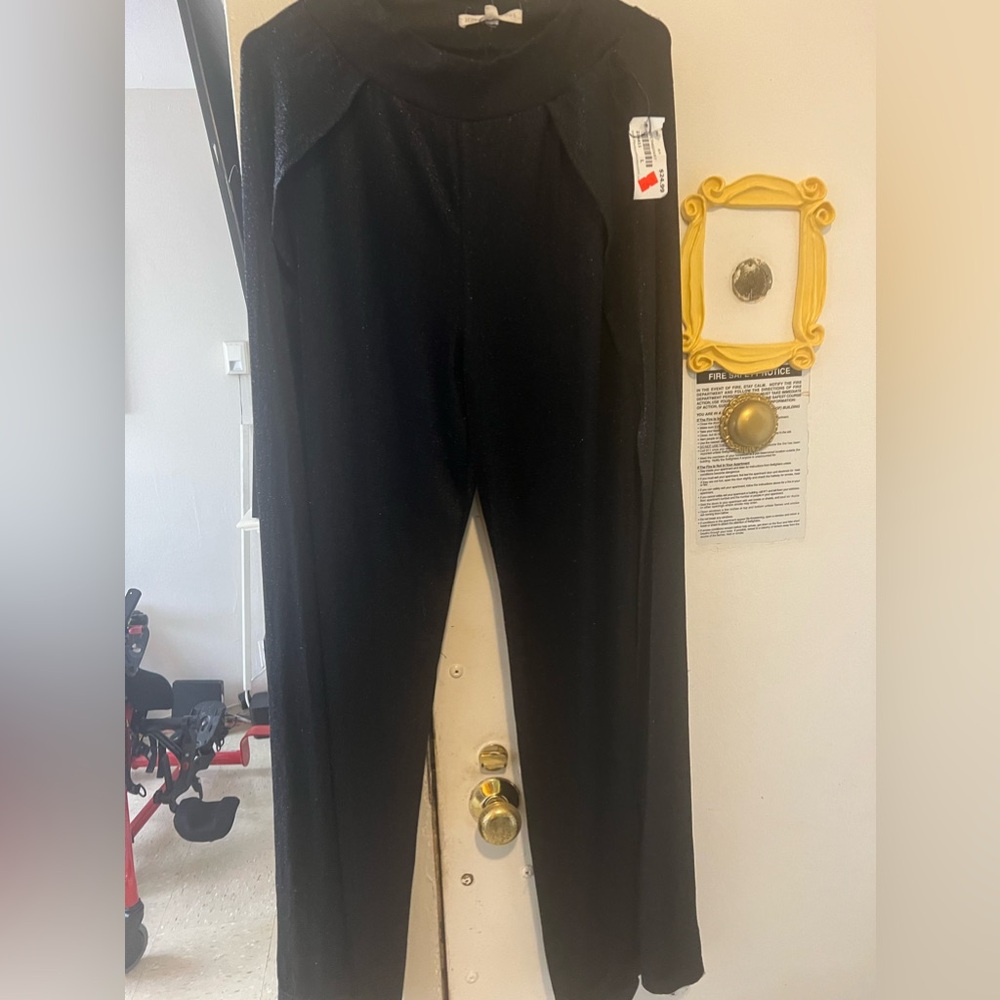 Wide legs sparkling pants